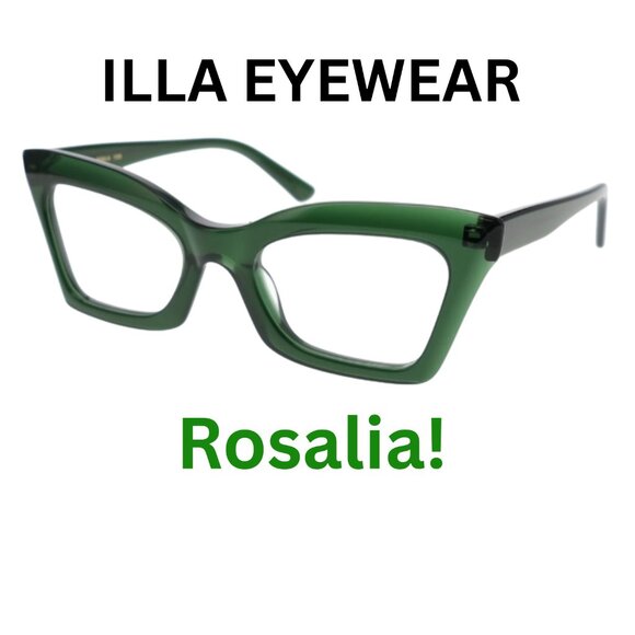 ILLA Eyewear – Rosalia Cat-Eye Glasses Size: 51-20-140 • Made in Italy $580 - Picture 1 of 2
